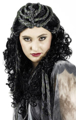 Halloween Perücke Damen "Voodoo mit Dreadlocks" | Schwarz