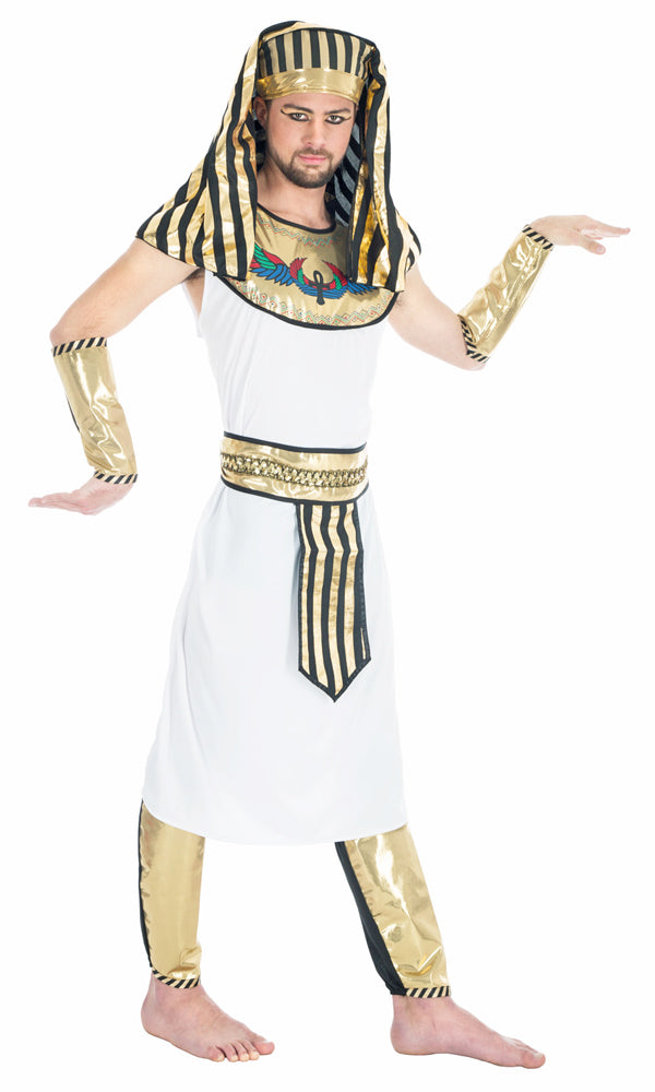 Pharao Nilkönig Kostüm für Herren - Weiß Gold