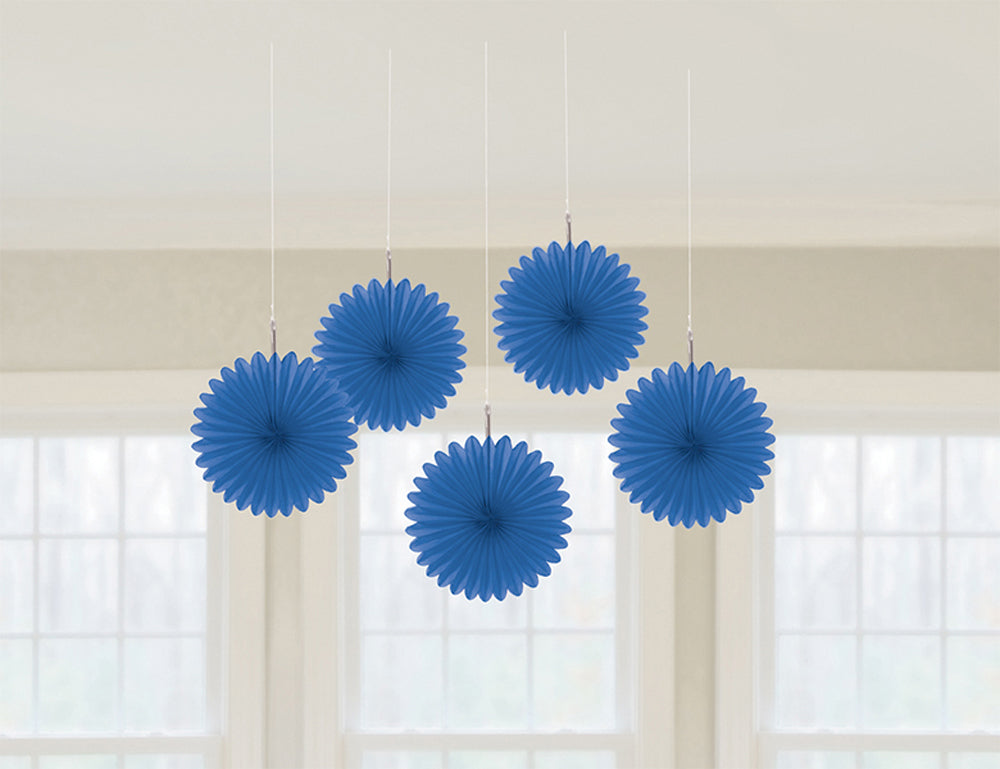 Uni Papier-Dekofächer | 15 cm, Royalblau