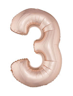 XXL Zahlen Folienballon 100 cm - Roségold