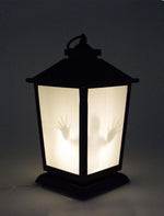 Flackernde Geister Laterne mit Licht und Sound - Halloween Dekoration | 36 x 17 cm