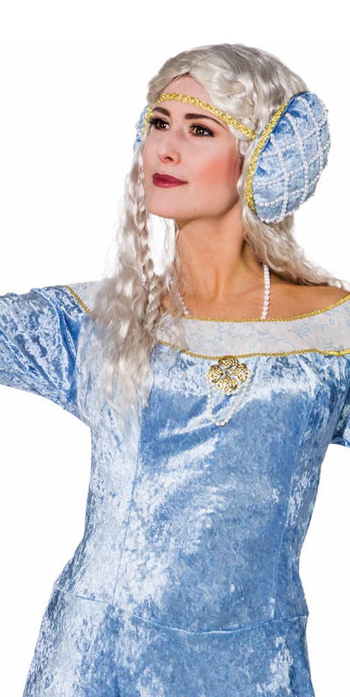 Burgfräulein Magdalena Kostüm für Damen - Hellblau