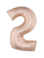 XXL Zahlen Folienballon 100 cm - Roségold