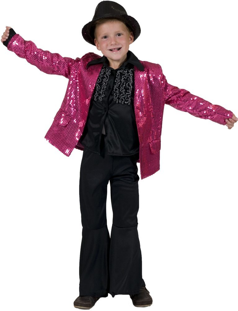 Show Pailletten Jacke für Kinder Pink