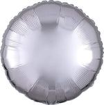 Folienballon Standard rund | Ø 43 cm, Silber, Metallic
