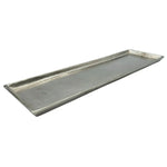 Tablett Deko Metall 44x13 cm silber Kerzentablett Dekotablett Dekoschale rechteckig Namma Markt