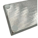 Tablett Deko Metall 44x13 cm silber Kerzentablett Dekotablett Dekoschale rechteckig Namma Markt