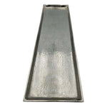Tablett Deko Metall 44x13 cm silber Kerzentablett Dekotablett Dekoschale rechteckig Namma Markt