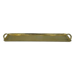 Tablett Gold XXL Dekotablett 60 cm Griffen Kerzentablett Serviertablett langes Tablett Metall