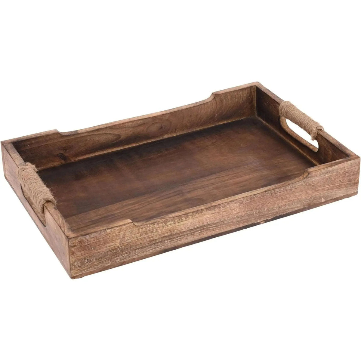 Tablett Serviertablett Holz Mango braun Holztablett Deko Dekotablett dunkelbraun Namma Markt