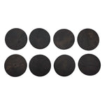 Teakholz Untersetzer rund 10 cm 8er Set – für Getränke & Raclette Rustikale Tischdeko