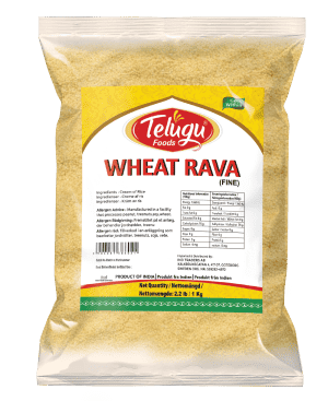 Telugu Foods Roasted Wheat Rava (fine) 1KG - Namma Markt