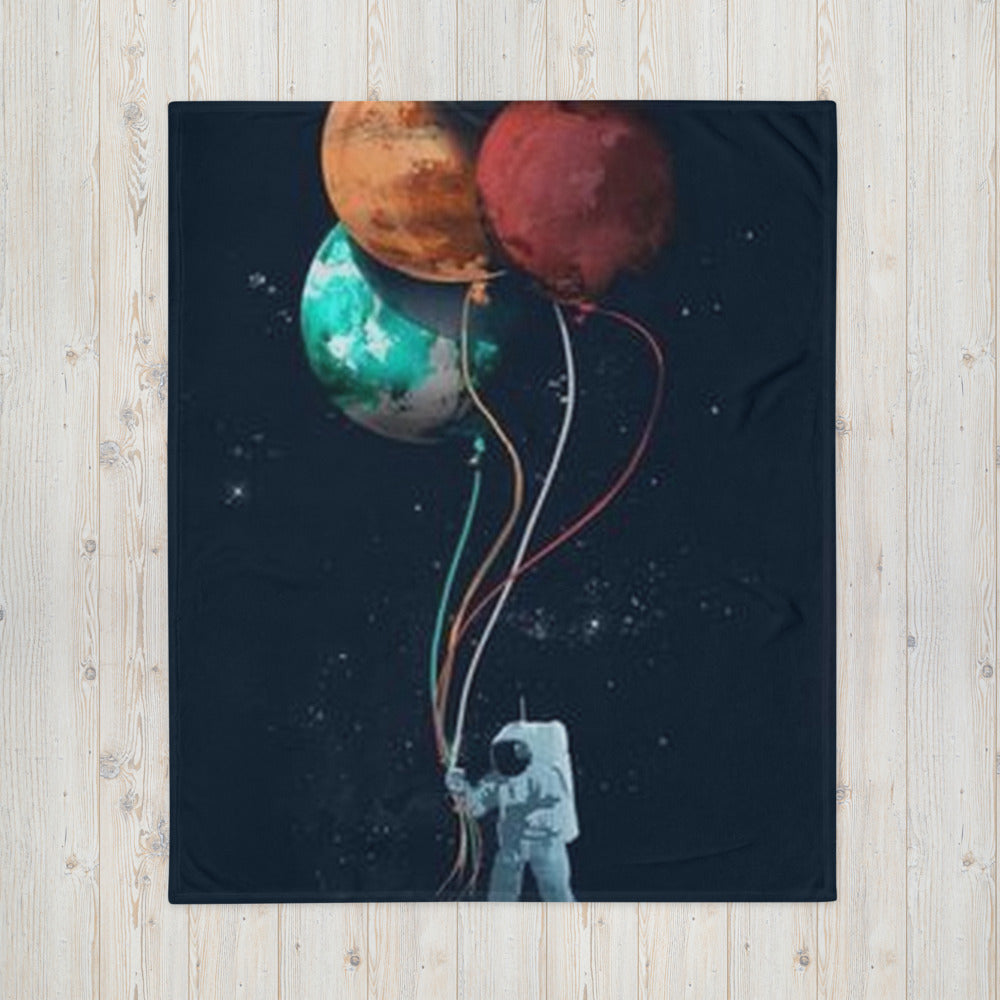 Astronaut Design Kuscheldecke