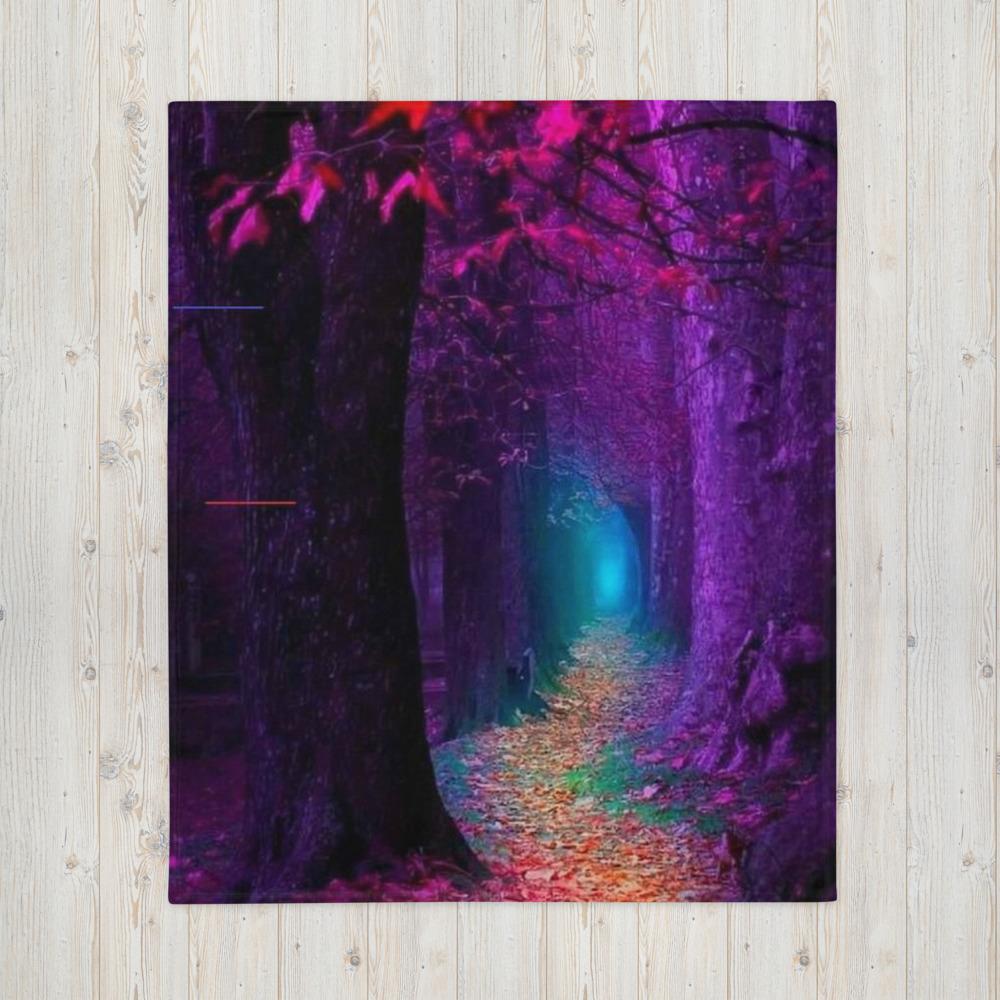 Trippy Forest Kuscheldecke
