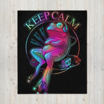 Keep Calm Frog Kuscheldecke