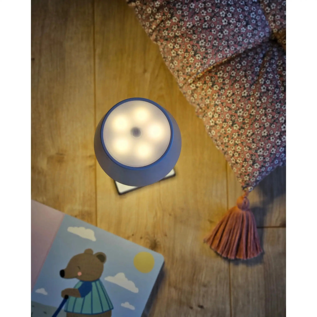 Tischleuchte Touch dimmbar LED Lampe Leuchte weiß silber kabellos Höhe 26 cm