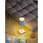 Tischleuchte Touch dimmbar LED Lampe Leuchte weiß silber kabellos Höhe 26 cm