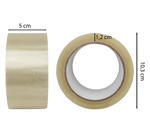 Transparentes Klebeband - Leise abrollend - 50mm x 66m - ca. 50µm