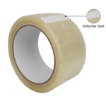 Transparentes Klebeband - Leise abrollend - 50mm x 66m - ca. 50µm
