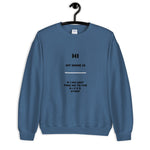 Name Graphic Sweater