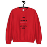 Name Graphic Sweater