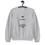 Name Graphic Sweater