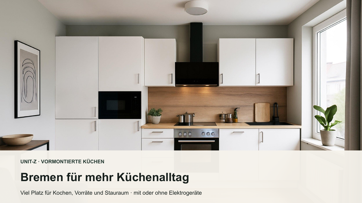 Bremen – Küchenzeile 330 cm, vormontiert