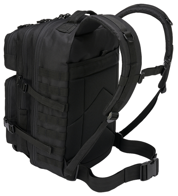 US Cooper Backpack Large 40 L – Schwarz | MOLLE, 600D Polyester, Laptopfach 15″, Brust- & Hüftgurt