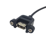 USB Typ A Stecker auf USB Typ A Buchse für Panel Mount Kabel 100cm | System-S