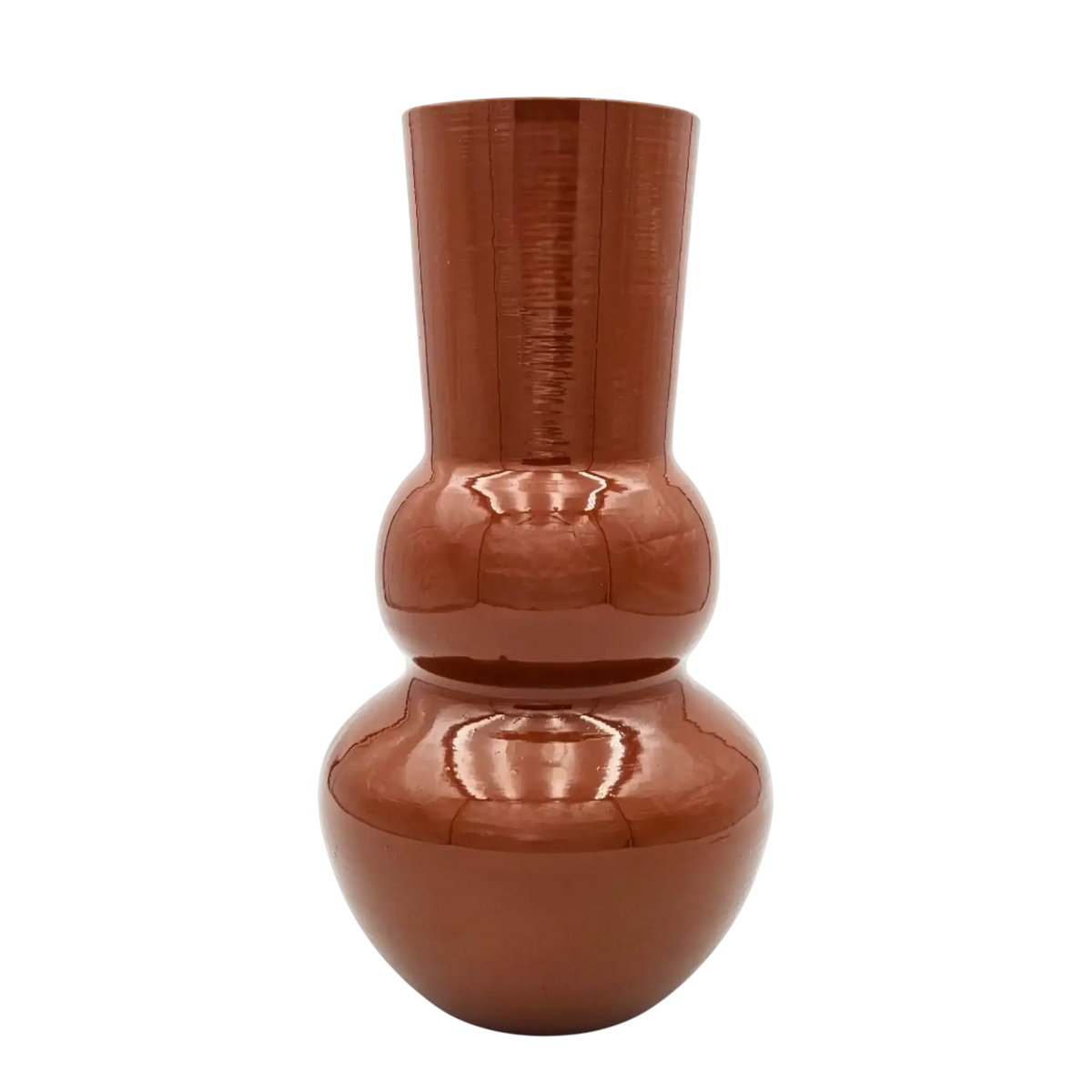Vase Retro Zinkvase Beige Terrakotta 30x15 Blumenvase Dekovase Blumengefäß