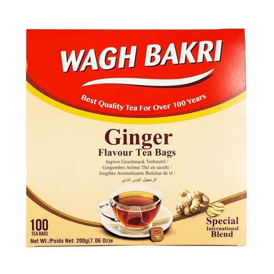 Wagh Bakri Ginger Flavour Tea Bags - 100 bags (200g) - Namma Markt