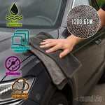 Wassermagnet Auto Trockentuch mit 1200g/m2 - extrem saugstark - fusselfrei