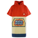 Travel Poncho Wailua, Baumwolle Waffle Piquee