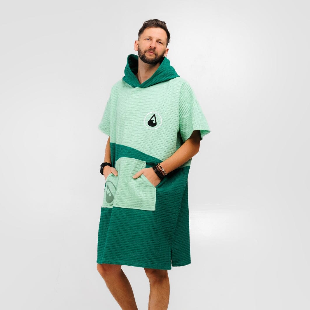 Travel Poncho Breese, Baumwolle Waffle Piquee