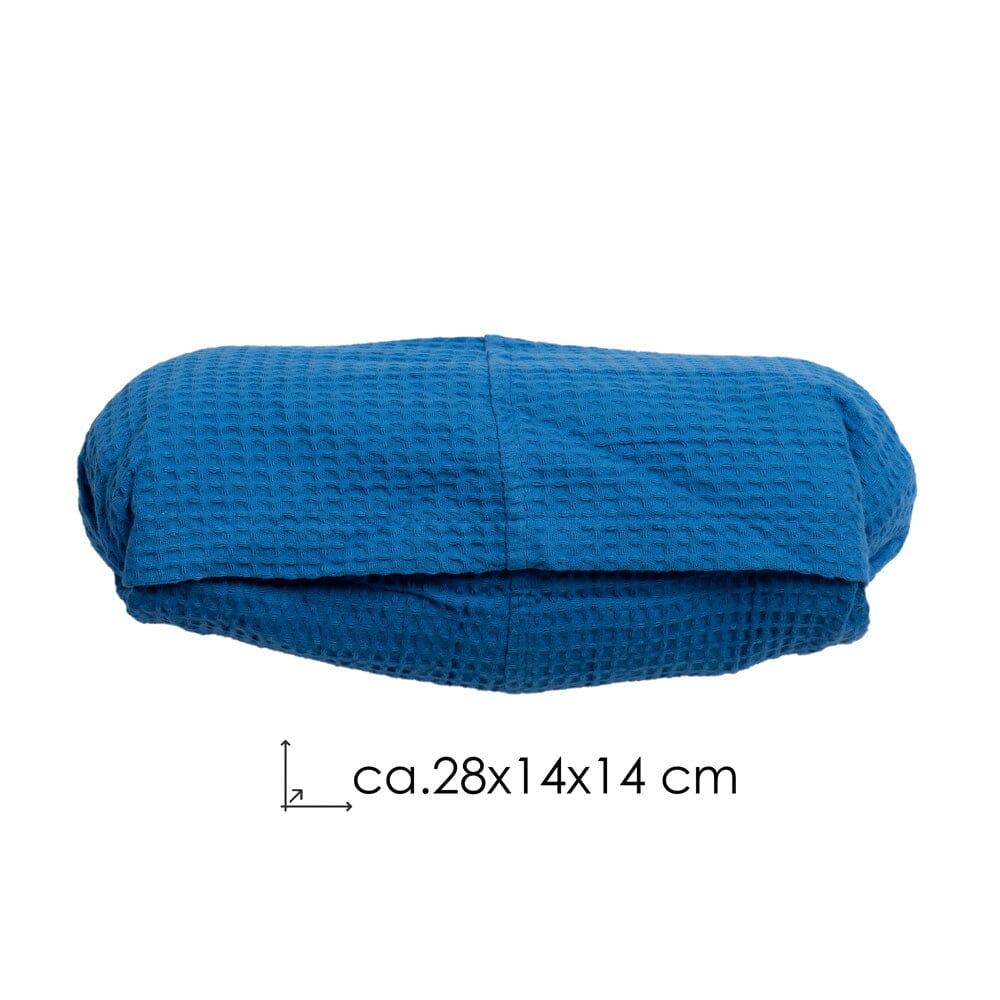 Travel Poncho Lighd, Baumwolle Waffle Piquee