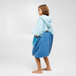 Poncho Maxi, Baumwolle Velours
