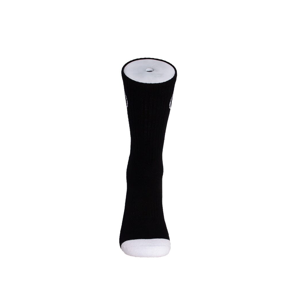 Cotton Crew Socks Logo black