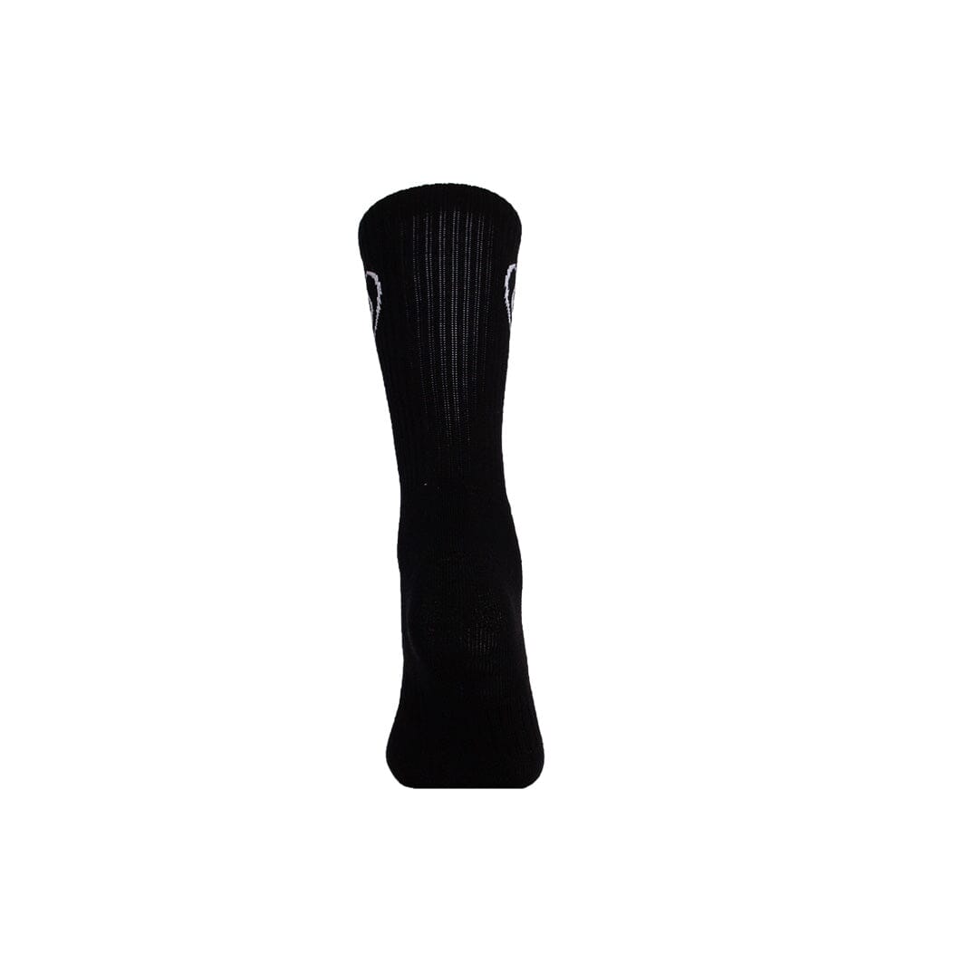 Cotton Crew Socks Logo black