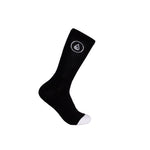Cotton Crew Socks Logo black