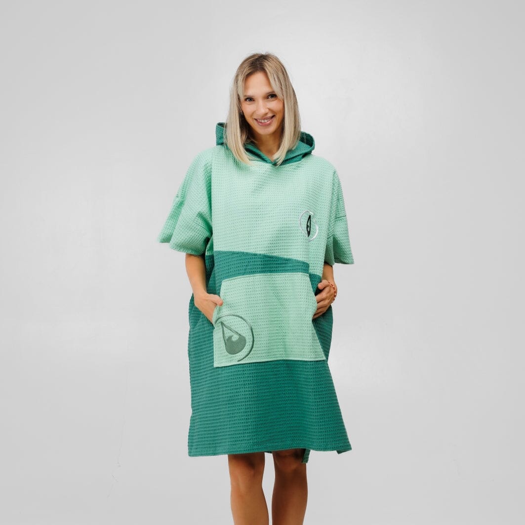 Travel Poncho Breese, Baumwolle Waffle Piquee