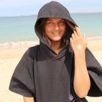 Travel Poncho El Yaque, Baumwolle Waffle Piquee