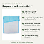100 Welpenunterlagen 45×33 cm – Saugstarke Hunde-Trainingspads