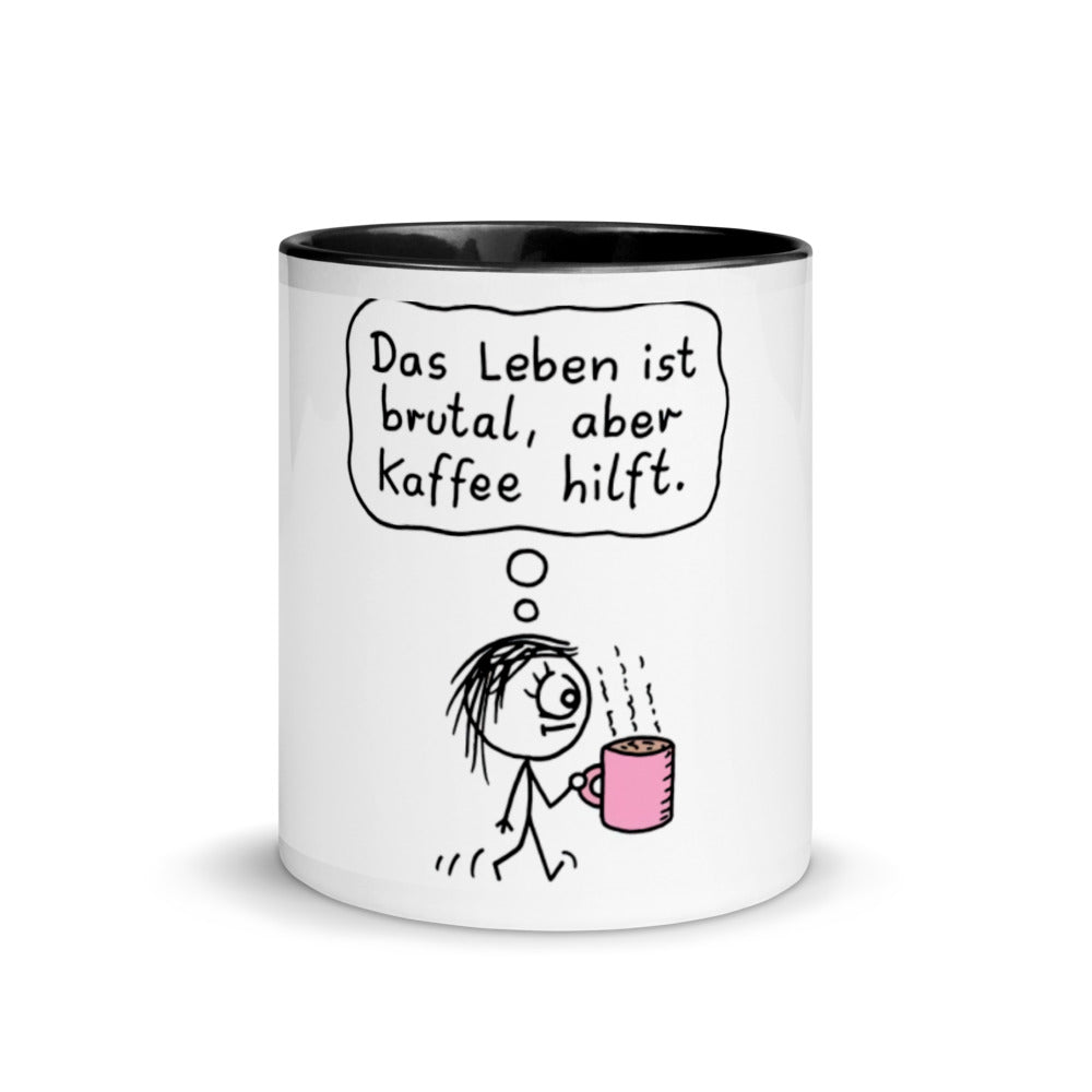 Das Leben Ist Brutal Tasse