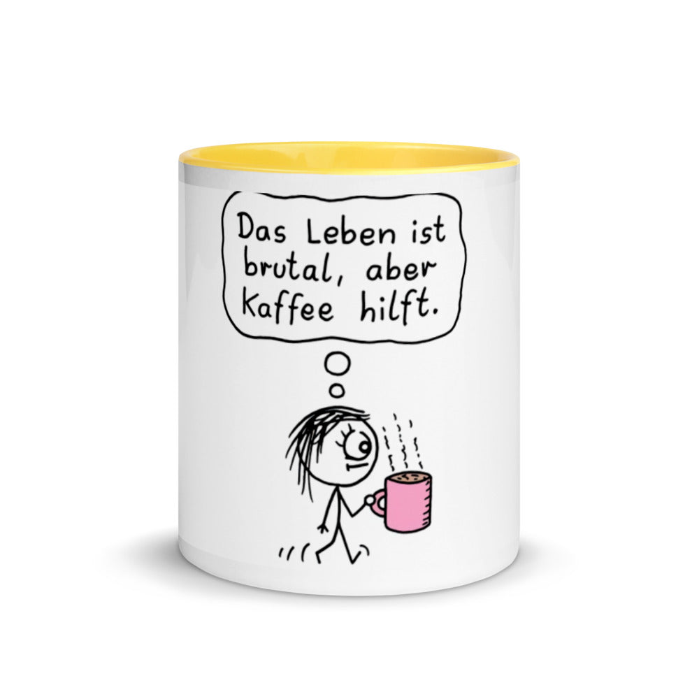 Das Leben Ist Brutal Tasse