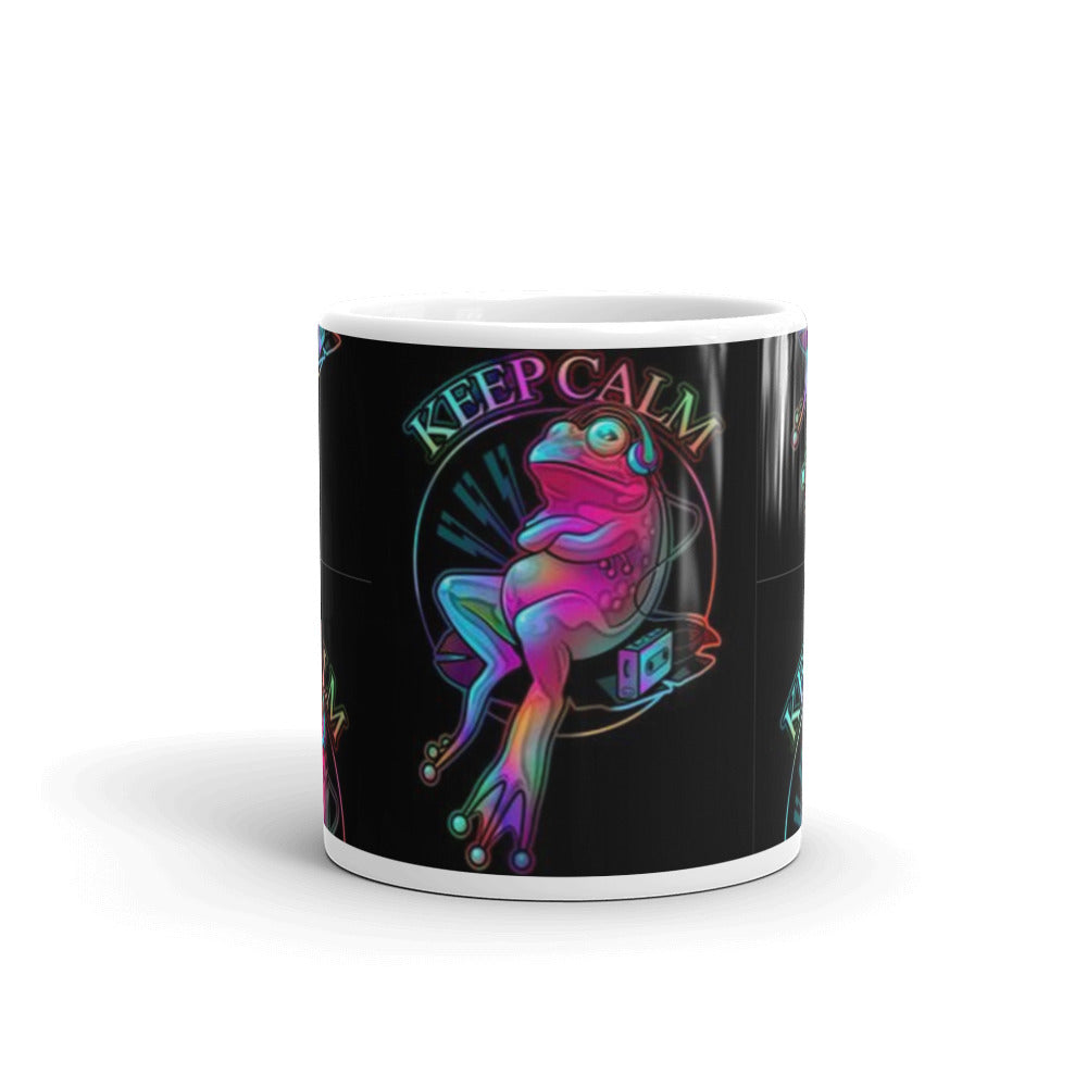 Keep Calm Frog Tasse