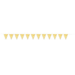 Wimpelkette Dots 3,65m Gelb