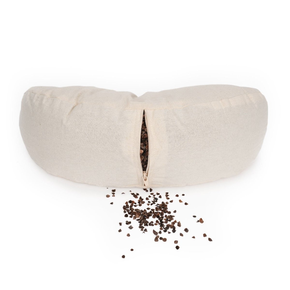 Yogakissen Halbmond BASIC Lotus Stick weiß