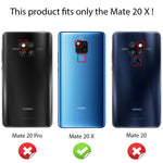 NALIA Ringhülle für Huawei Mate 20X – Ring-Ständer 360° & für Magnet-Halter – GRIP360 (Mattiertes Silikon Case) – Marke aus Berlin